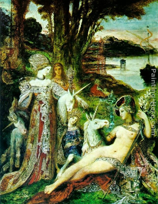 Gustave Moreau The Unicorns
